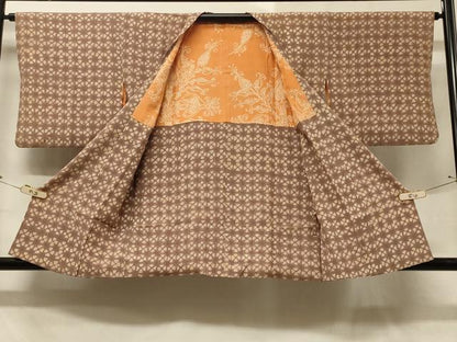 平和屋着物＃道行コート 花づくし 正絹 逸品 CABD1283in