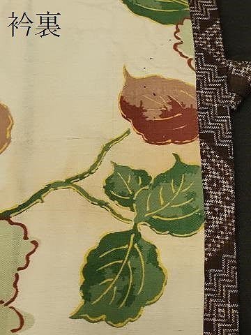 平和屋着物∞本場大島紬　道中着　龍郷絣　花菱文　正絹　逸品　CABD1295in
