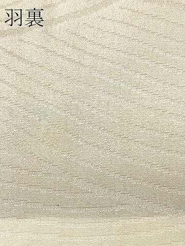 平和屋着物＃羽織　寿光織　遠山文　黒地　金銀糸　正絹　逸品　CABD1299in
