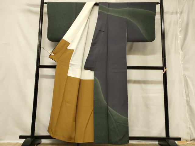 平和屋着物■訪問着 霞文 正絹 逸品 CABD1314in