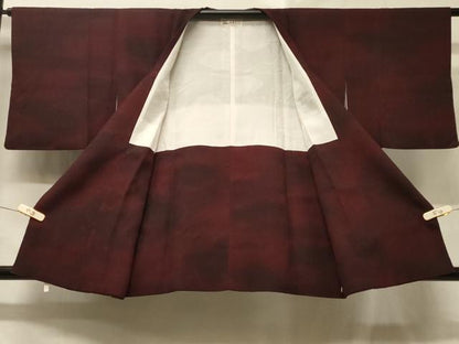 平和屋着物＃道中着 花唐草地紋 暈し染め やまと誂製 正絹 逸品 CABD1317in