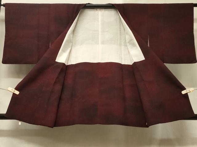 平和屋着物＃道中着 花唐草地紋 暈し染め やまと誂製 正絹 逸品 CABD1317in