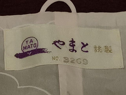 平和屋着物＃道中着 花唐草地紋 暈し染め やまと誂製 正絹 逸品 CABD1317in