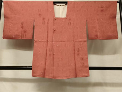 平和屋着物＃道行コート　草花文　正絹　逸品　CABD1375in