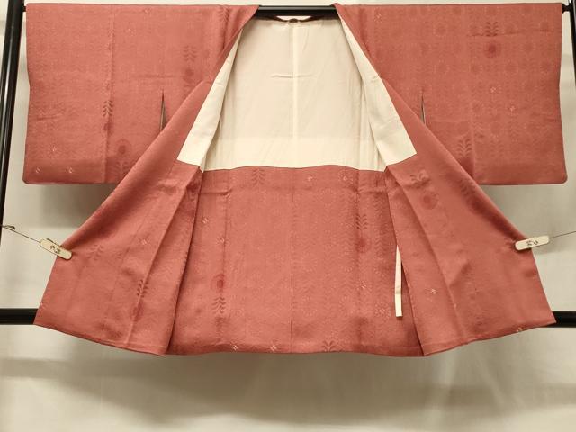 平和屋着物＃道行コート　草花文　正絹　逸品　CABD1375in
