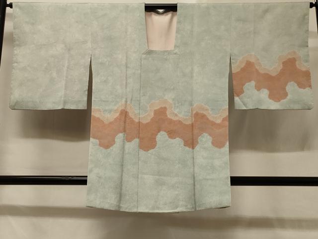 平和屋着物＃道行コート　絞り　道長文　暈し染め　正絹　逸品　CABD1377in
