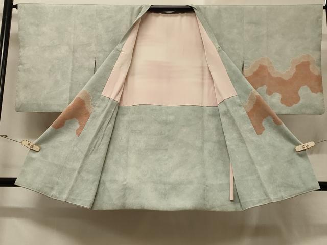平和屋着物＃道行コート　絞り　道長文　暈し染め　正絹　逸品　CABD1377in