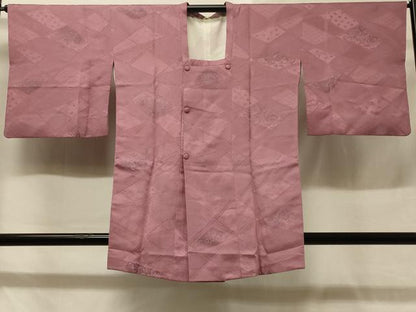平和屋着物＃道行コート 地紋起こし 切嵌花文 正絹 逸品 CABD1391in