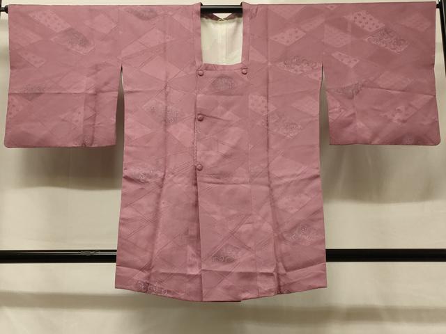 平和屋着物＃道行コート 地紋起こし 切嵌花文 正絹 逸品 CABD1391in