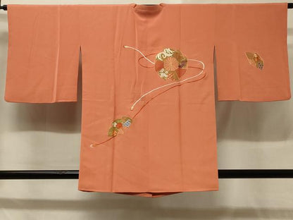 平和屋着物＃中国三大刺繍 総相良刺繍 道行コート 鳳凰花文 金糸 正絹 逸品 CABD1394in