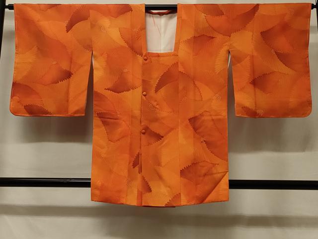 平和屋着物＃道行コート　地紋起こし　裏菊　暈し染め　正絹　逸品　未使用　CABD1407in