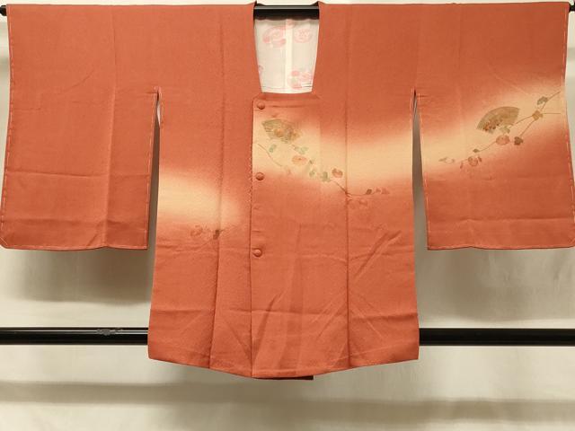 平和屋着物＃中国三大刺繍　スワトウ刺繍　道行コート　地紙枝花文　暈し染め　正絹　逸品　未使用　CABD1413in