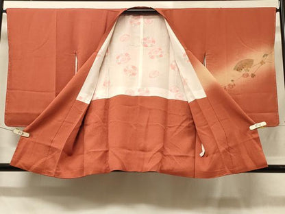 平和屋着物＃中国三大刺繍　スワトウ刺繍　道行コート　地紙枝花文　暈し染め　正絹　逸品　未使用　CABD1413in