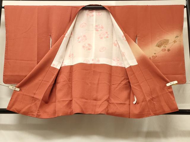 平和屋着物＃中国三大刺繍　スワトウ刺繍　道行コート　地紙枝花文　暈し染め　正絹　逸品　未使用　CABD1413in