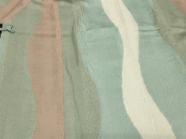 平和屋着物＃道中着　霞文　正絹　逸品　CABD1415in