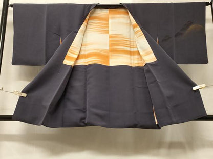 平和屋着物＃道行コート　刺繍　遠山枝松文　暈し染め　金彩　正絹　逸品　CABD1427in