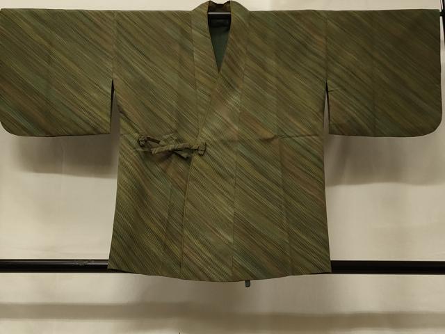 平和屋着物＃道中着　斜線文　暈し染め　洗える着物　CABD1477in