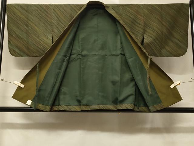 平和屋着物＃道中着　斜線文　暈し染め　洗える着物　CABD1477in