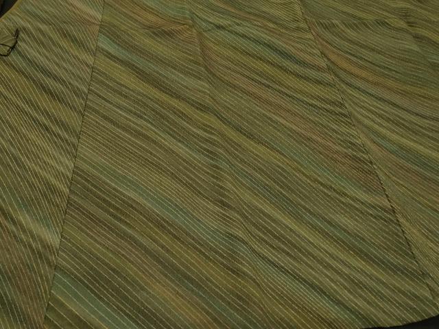 平和屋着物＃道中着　斜線文　暈し染め　洗える着物　CABD1477in