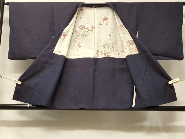 平和屋着物＃道行コート 霞文 正絹 逸品 CABD1489in