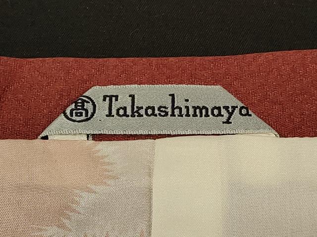 平和屋着物＃道行コート 地紋起こし 色紙舞蝶地紋 金彩 高島屋扱い 正絹 逸品 CABD1502in