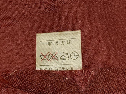 平和屋着物＃道行コート 地紋起こし 色紙舞蝶地紋 金彩 高島屋扱い 正絹 逸品 CABD1502in