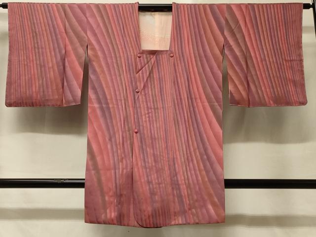 平和屋着物＃道行コート 霞文 暈し染め ロング丈 正絹 逸品 未使用 CABD1529in