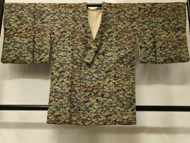 平和屋着物＃道行コート 松づくし 正絹 逸品 CABD1532in