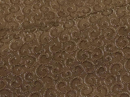 平和屋着物＃道行コート 唐草文 銀糸 ロング丈 正絹 逸品 CABD1559in