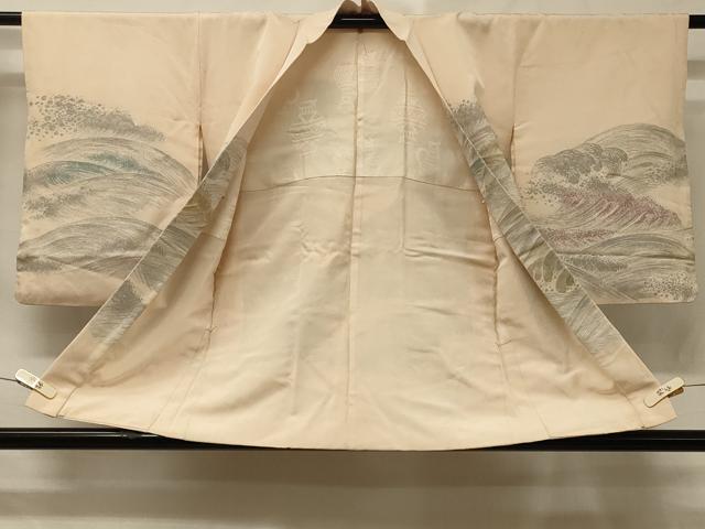 平和屋着物＃羽織　寿光織　立波文　金糸　正絹　逸品　CABD1564in