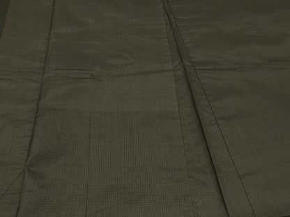 平和屋着物＃男性 本場大島紬 長羽織 格子柄 正絹 逸品 CABD1570in
