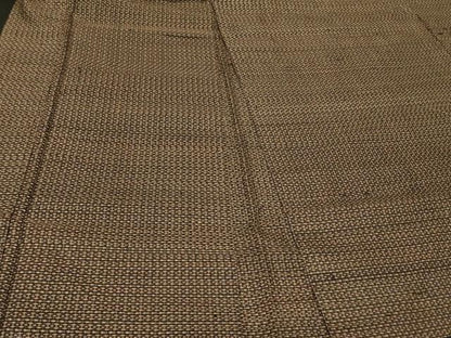 平和屋着物＃男性 本場大島紬 長羽織 横段文 正絹 逸品 CABD1573in