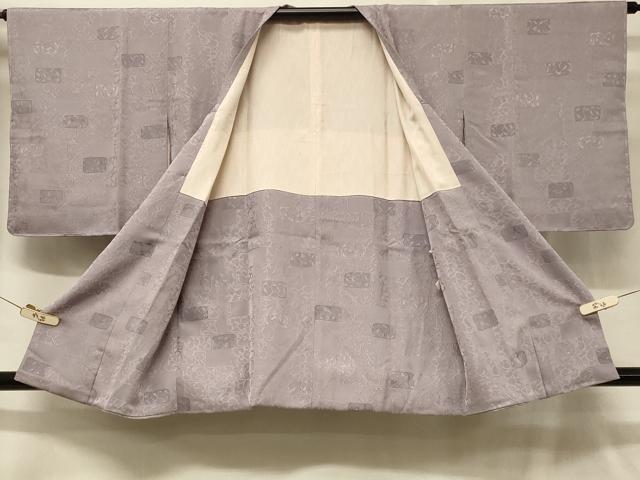 平和屋着物＃道行コート 地紋起こし 枝花文 正絹 逸品 未使用 CABD1581in