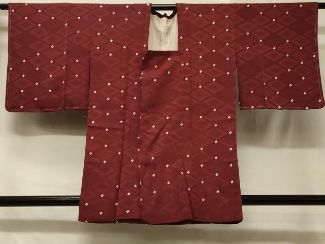 平和屋着物＃道行コート　絞り　花菱地紋　正絹　逸品　未使用　CABD1585in