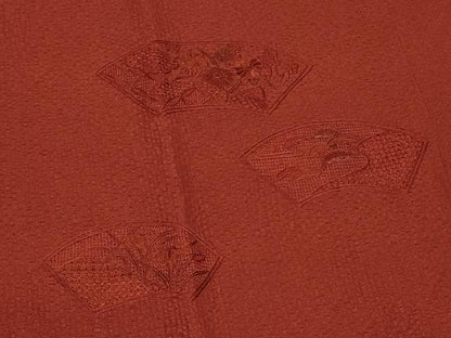 平和屋着物＃中国三大刺繍 スワトウ刺繍 道行コート 地紙草花地紋 金糸 ロング丈 正絹 逸品 CABD1593in
