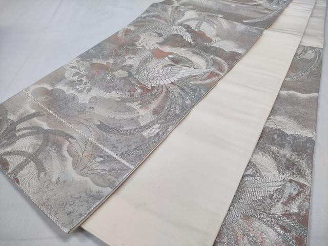 平和屋着物◎六通柄袋帯　彩京錦　鳳凰花文　プラチナ箔二重引　正絹　逸品　CABD1692ha