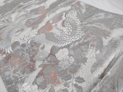 平和屋着物◎六通柄袋帯　彩京錦　鳳凰花文　プラチナ箔二重引　正絹　逸品　CABD1692ha