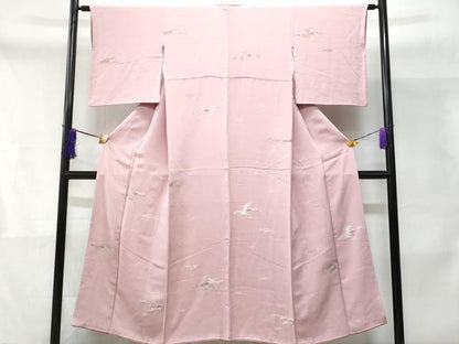 平和屋着物■上質な小紋 霞文 金銀糸 正絹 逸品 CABD1824fb