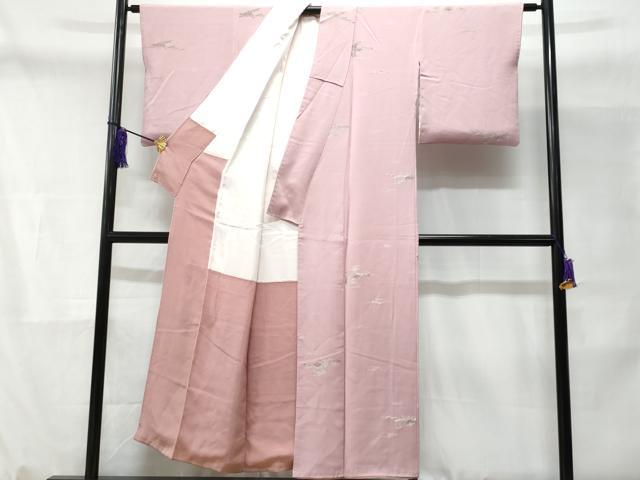平和屋着物■上質な小紋 霞文 金銀糸 正絹 逸品 CABD1824fb