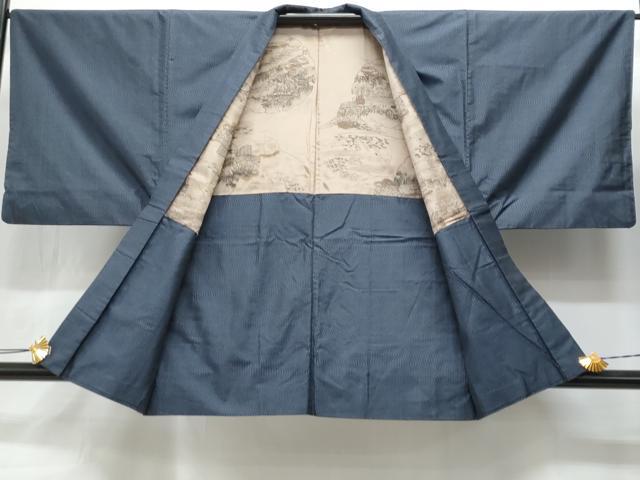 平和屋着物■男性　紬　アンサンブル　正絹　逸品　CABD1851fb
