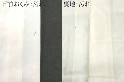 平和屋着物■長襦袢　袷　草花地紋　暈し染め　正絹　逸品　CABD1835fb