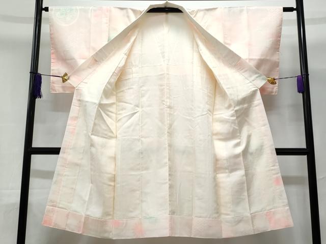 平和屋着物■長襦袢　袷　草花地紋　暈し染め　正絹　逸品　CABD1835fb