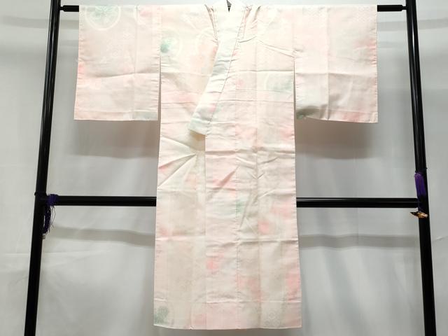 平和屋着物■長襦袢　袷　草花地紋　暈し染め　正絹　逸品　CABD1835fb