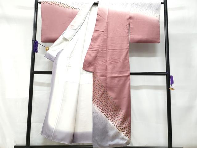 平和屋着物■訪問着　草花文　暈し染め　正絹　逸品　CABD1836fb