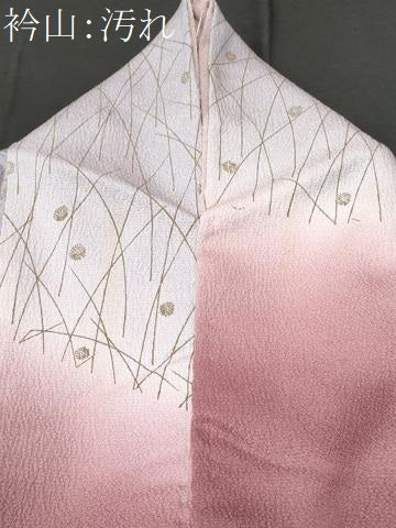 平和屋着物■訪問着　草花文　暈し染め　正絹　逸品　CABD1836fb