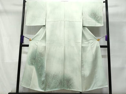 平和屋着物■訪問着 刺繍 草木文 正絹 逸品 CABD1849fb