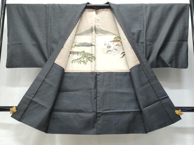 平和屋着物■男性　本場大島紬　アンサンブル　80亀甲　総詰め　正絹　逸品　CABD1854fb