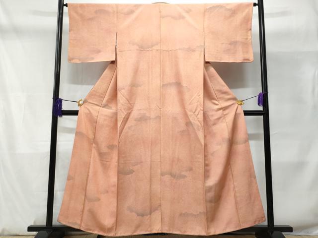 平和屋着物■上質な小紋 霞文 正絹 逸品 CABD1856fb