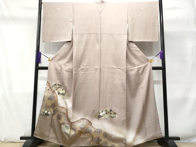 平和屋着物■豪華色留袖　道長地紙花文　暈し染め　正絹　逸品　CABD1862fb
