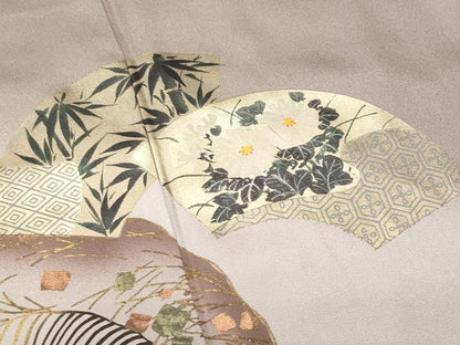 平和屋着物■豪華色留袖　道長地紙花文　暈し染め　正絹　逸品　CABD1862fb